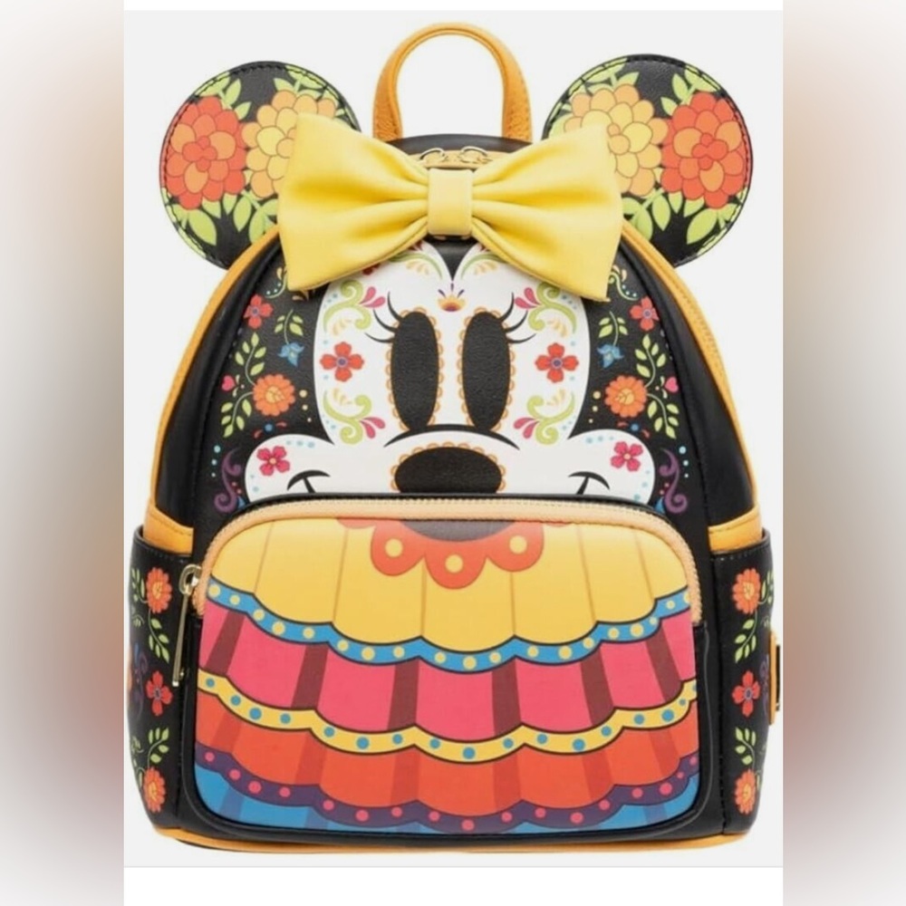 Minnie Mouse Dia de los Muertos Sugar Skull Mini-Backpack- Exclusive NWT